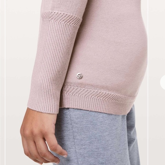 Lululemon Unity Drop Back Sweater Color: dusty rose - Picture 4 of 4